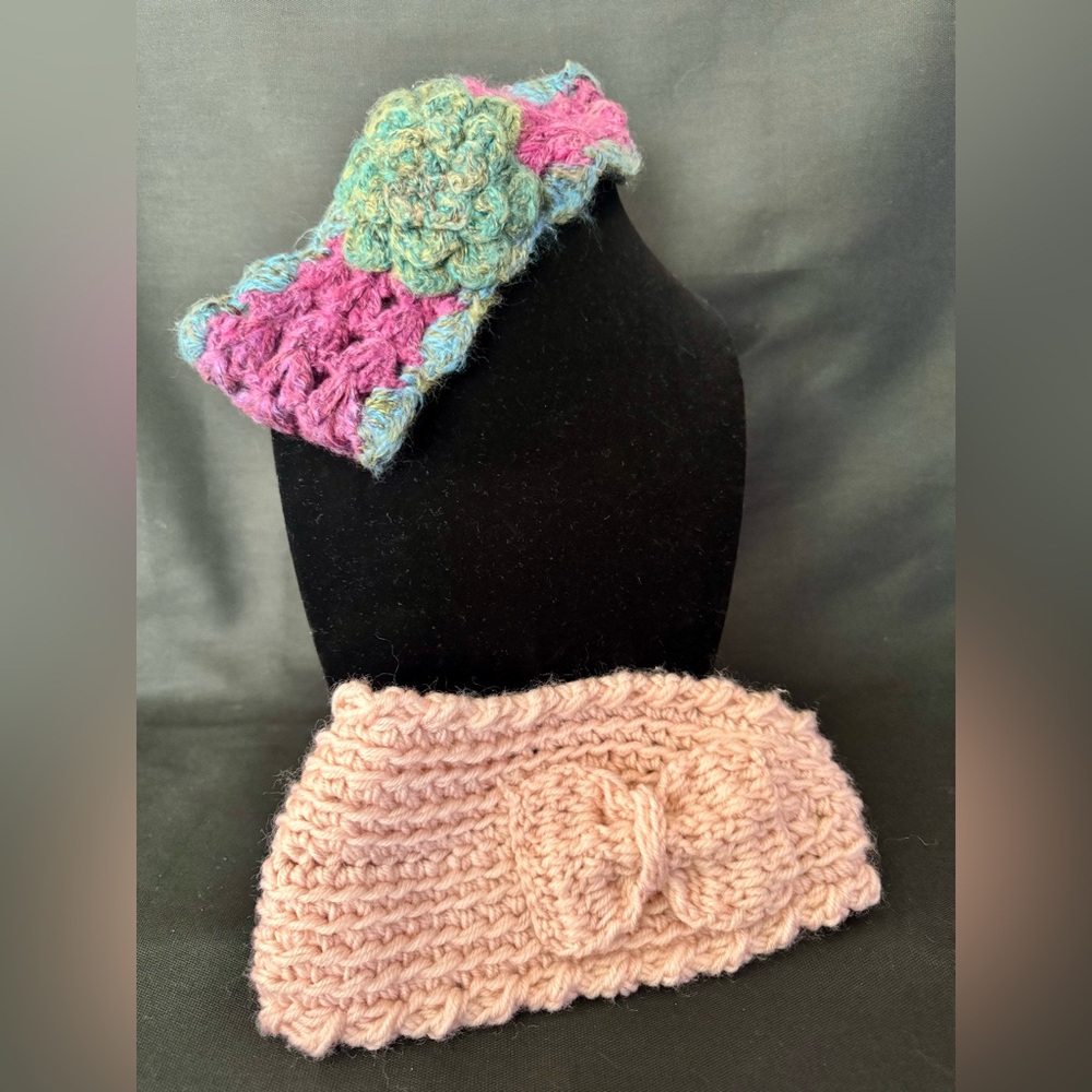 NWOT 2 ea. knitted ear warmer headbands